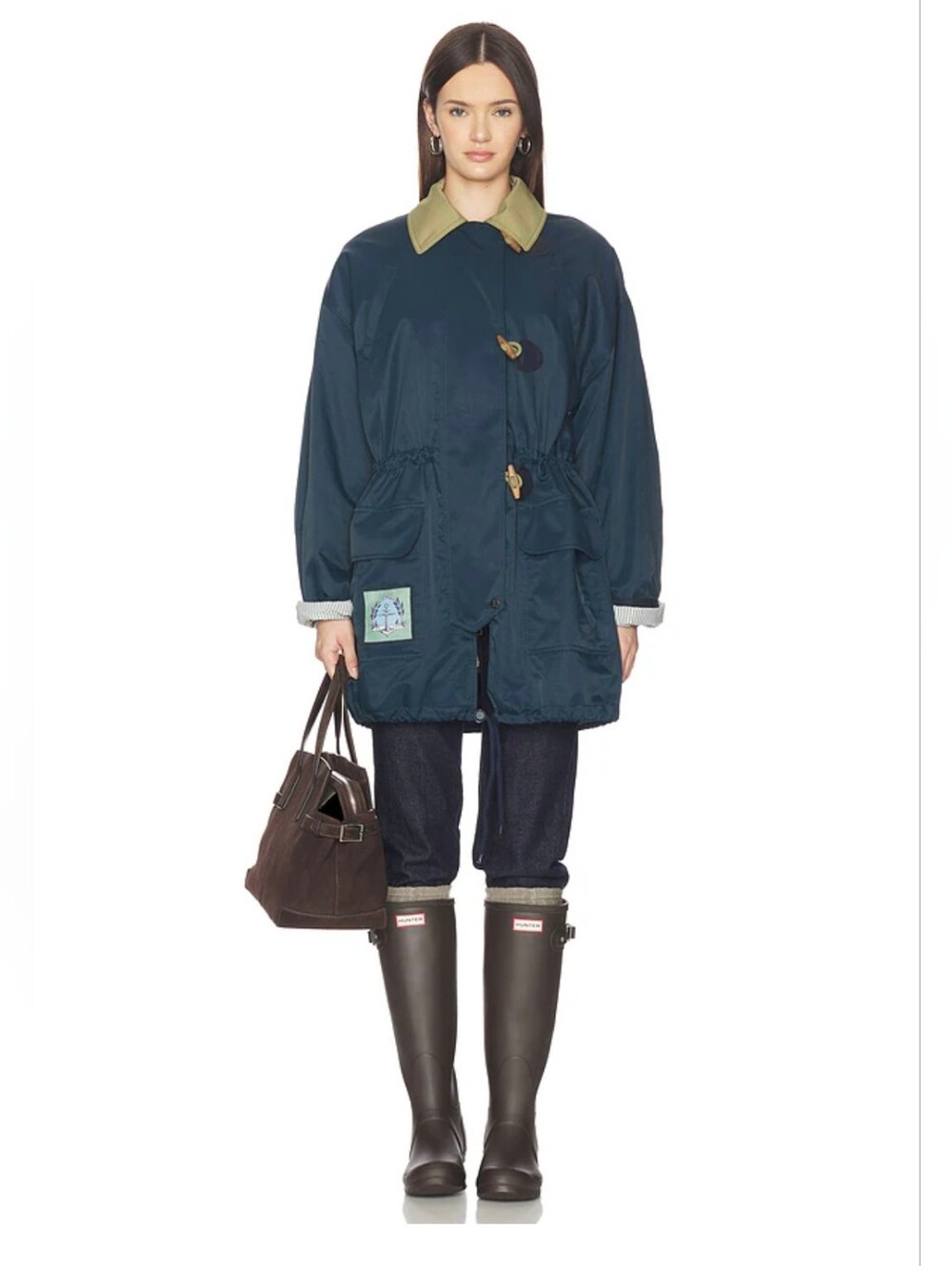 Free People We The Free Captains Jacket in Navy Combo
